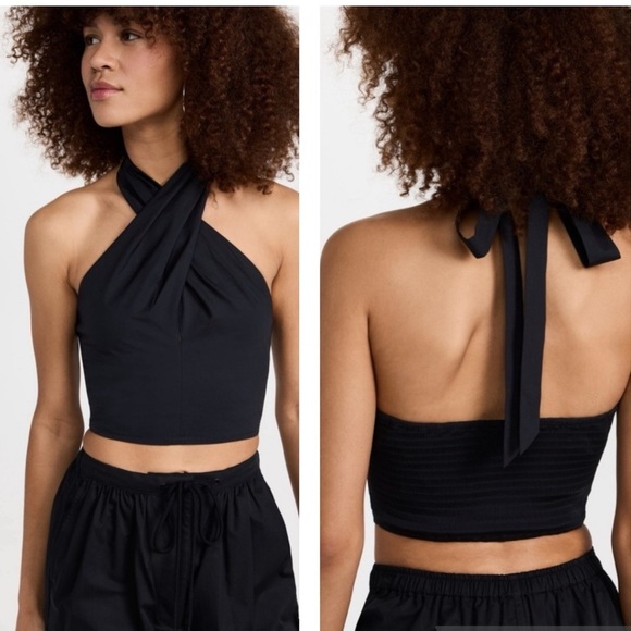 STAUD Tops - SSENSE NEW  STAUD “Kai” black halter top 2